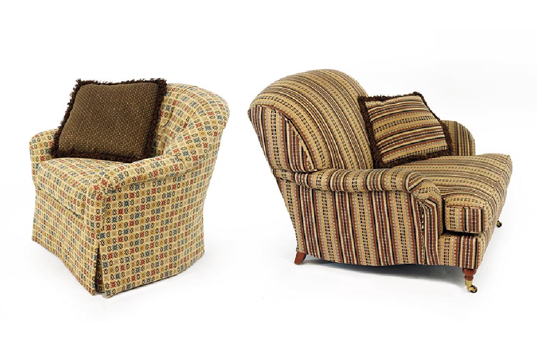 Two Upholstered Armchairs. (1 of 1)
