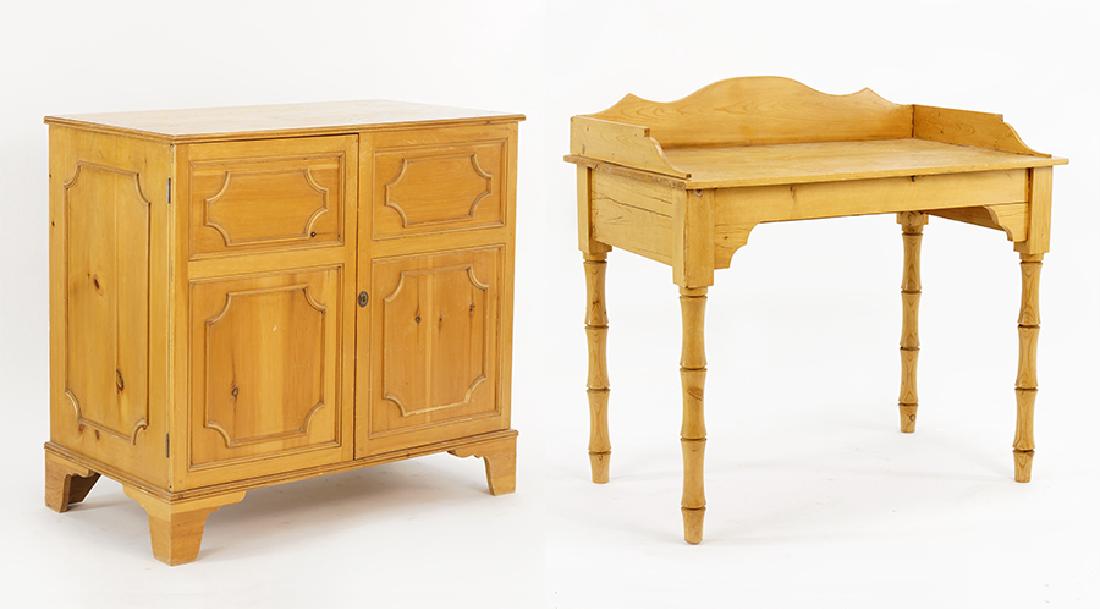 A Pine Two Door Cabinet. (1 of 1)