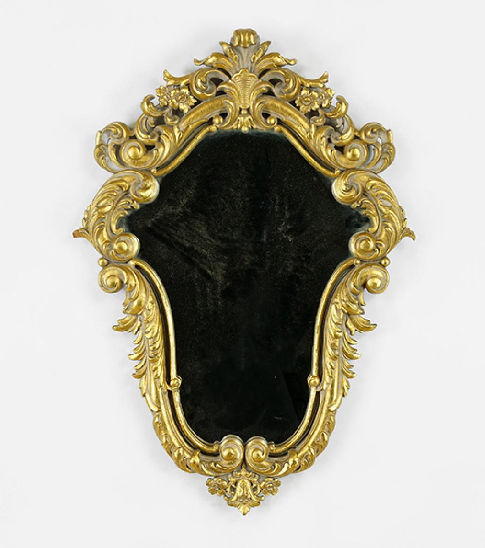 A Contemporary Gold Mirror. (1 of 1)