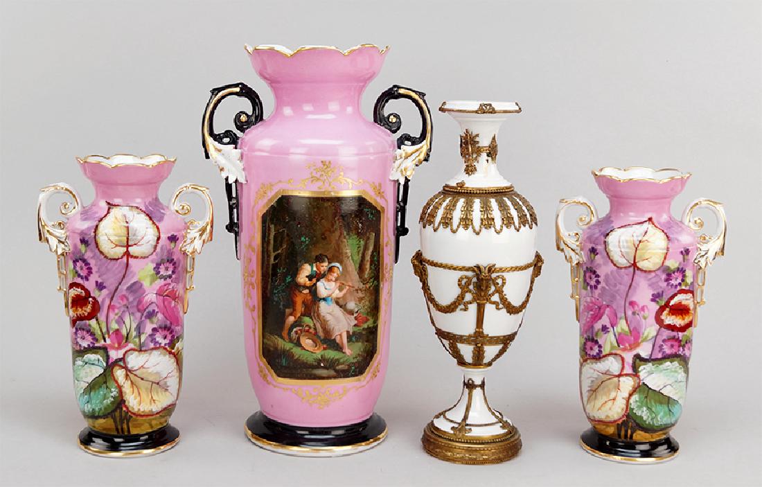 A Suite Of Paris Porcelain Vases. (1 of 8)
