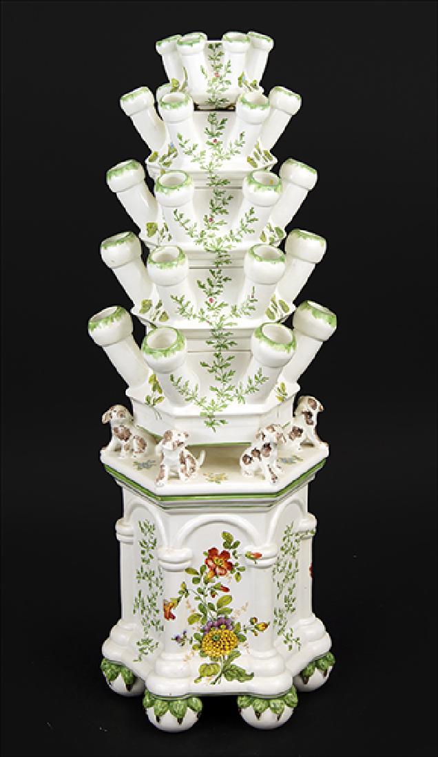An Italian Faience Tulipiere. (1 of 1)