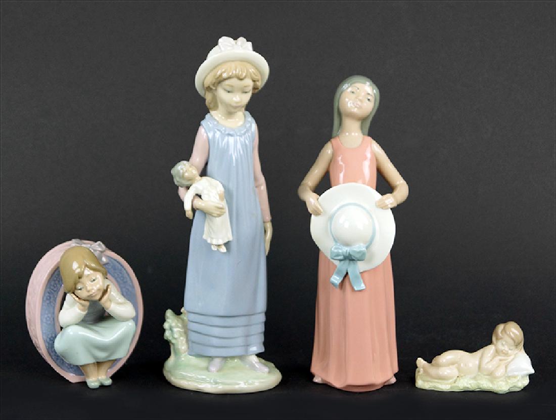 Four Lladro Porcelain Figures. (1 of 1)