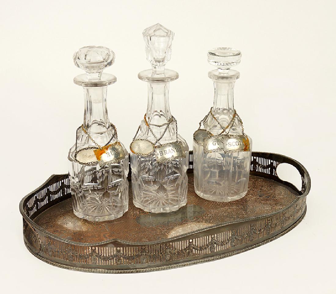 A Collection Of Decanters. (1 of 1)