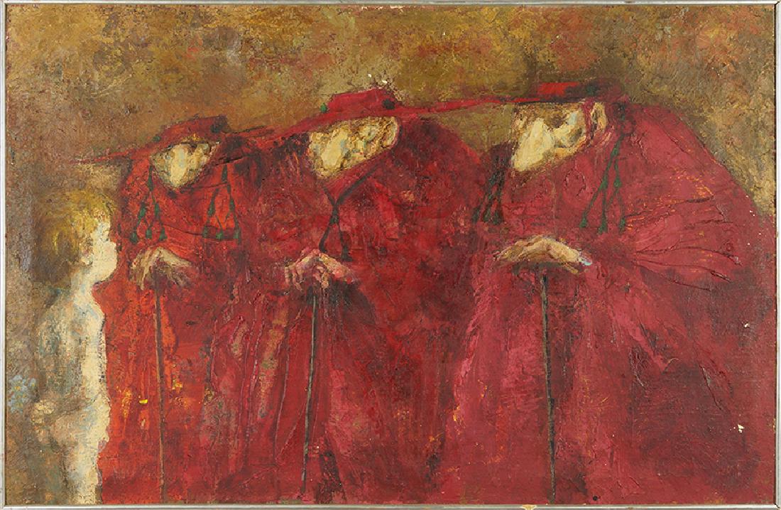 Fausto de Lima (Spanish, 1926-1994) Three Cardinals and (1 of 1)