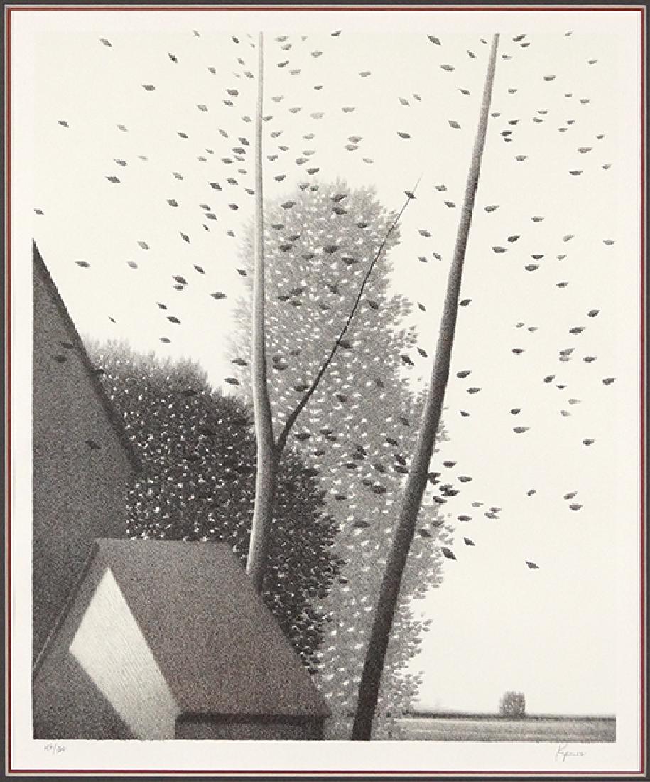 Robert Kipniss (American, B. 1931) Leaves Aloft. (1 of 1)