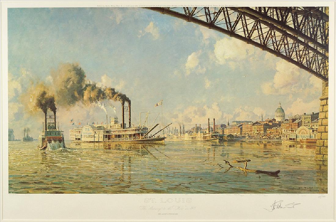 John Stobart (American, B. 1929) St. Louis. (1 of 1)