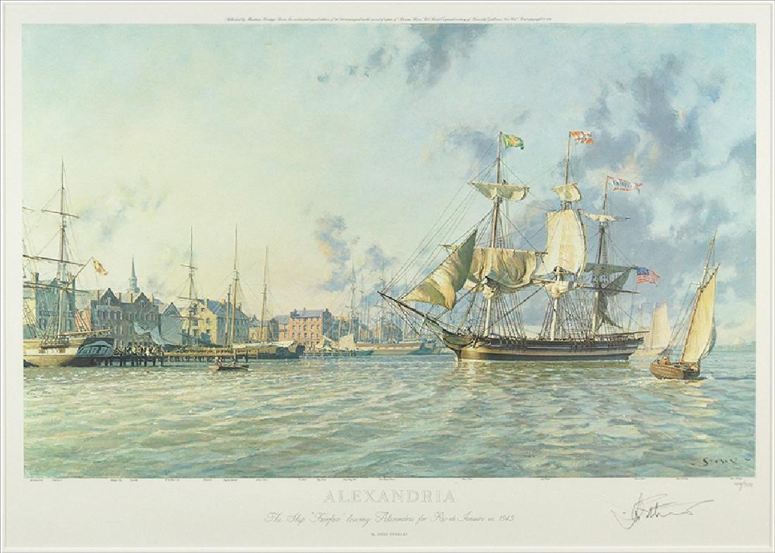 John Stobart (American, B. 1929) Alexandria. (1 of 1)