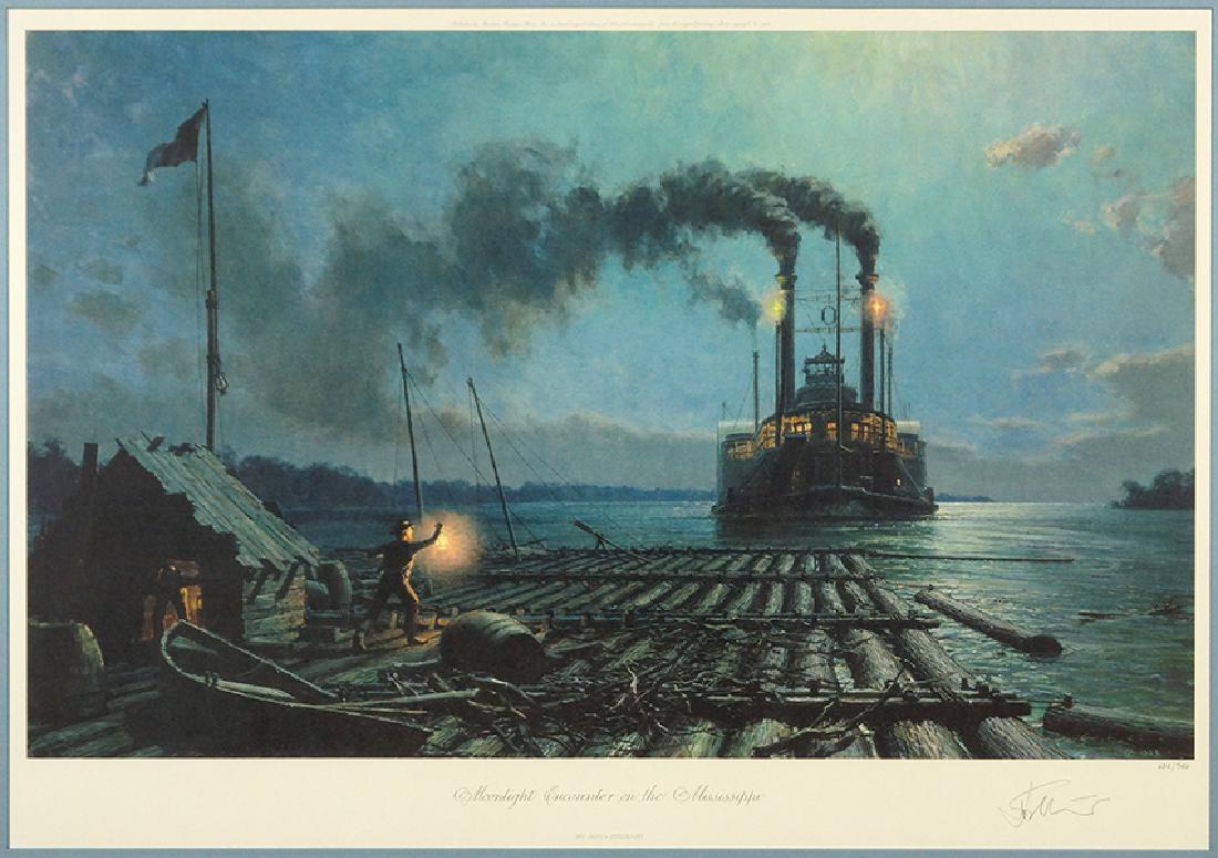 John Stobart (American, B. 1929) Moonlight Encounter on (1 of 1)