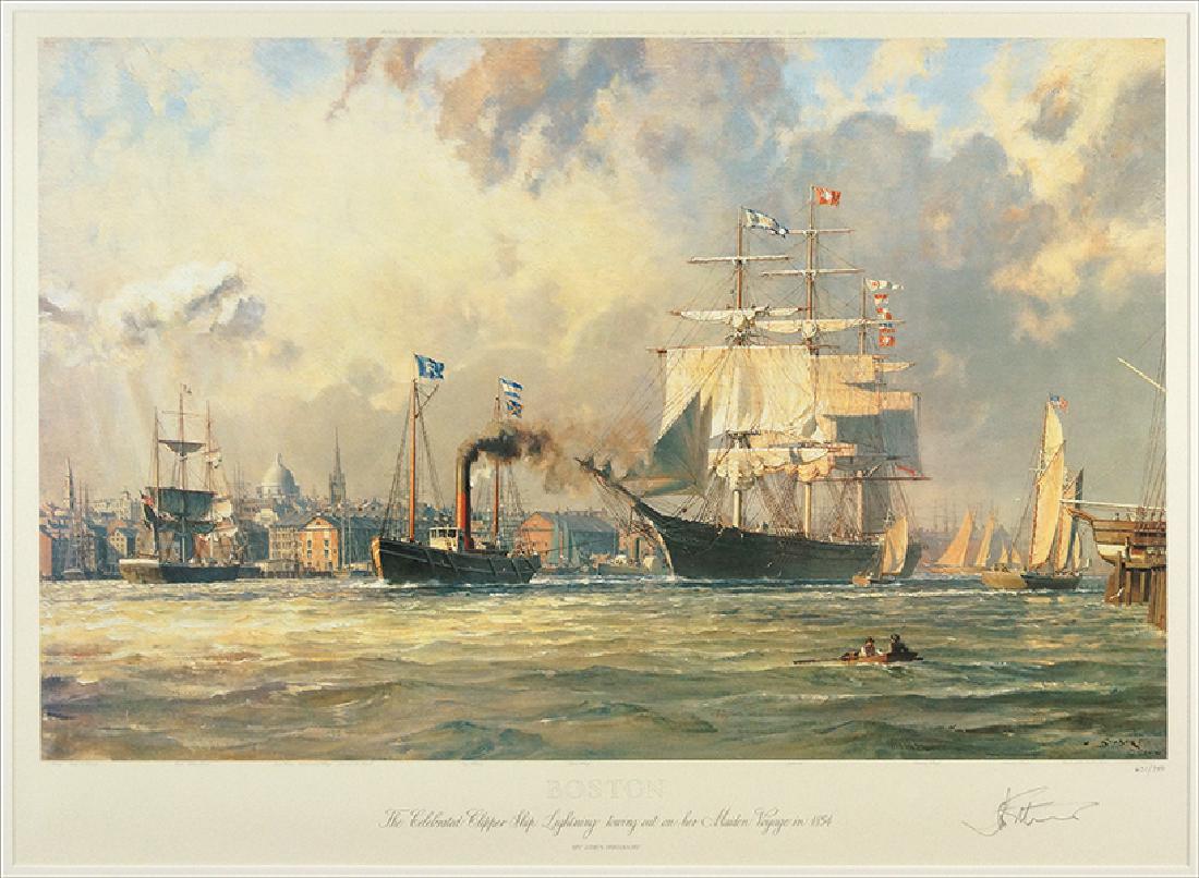 John Stobart (American, B. 1929) Boston. (1 of 1)