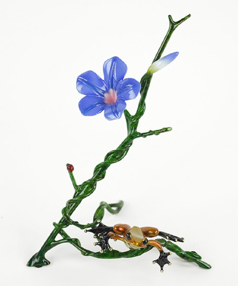 Tim Cotterill (British, 1950) A Flower With A Frog. (1 of 1)