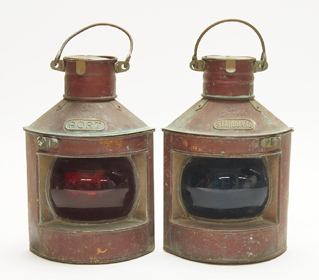 A Pair of Tung Woo Nautical Lanterns. (1 of 1)