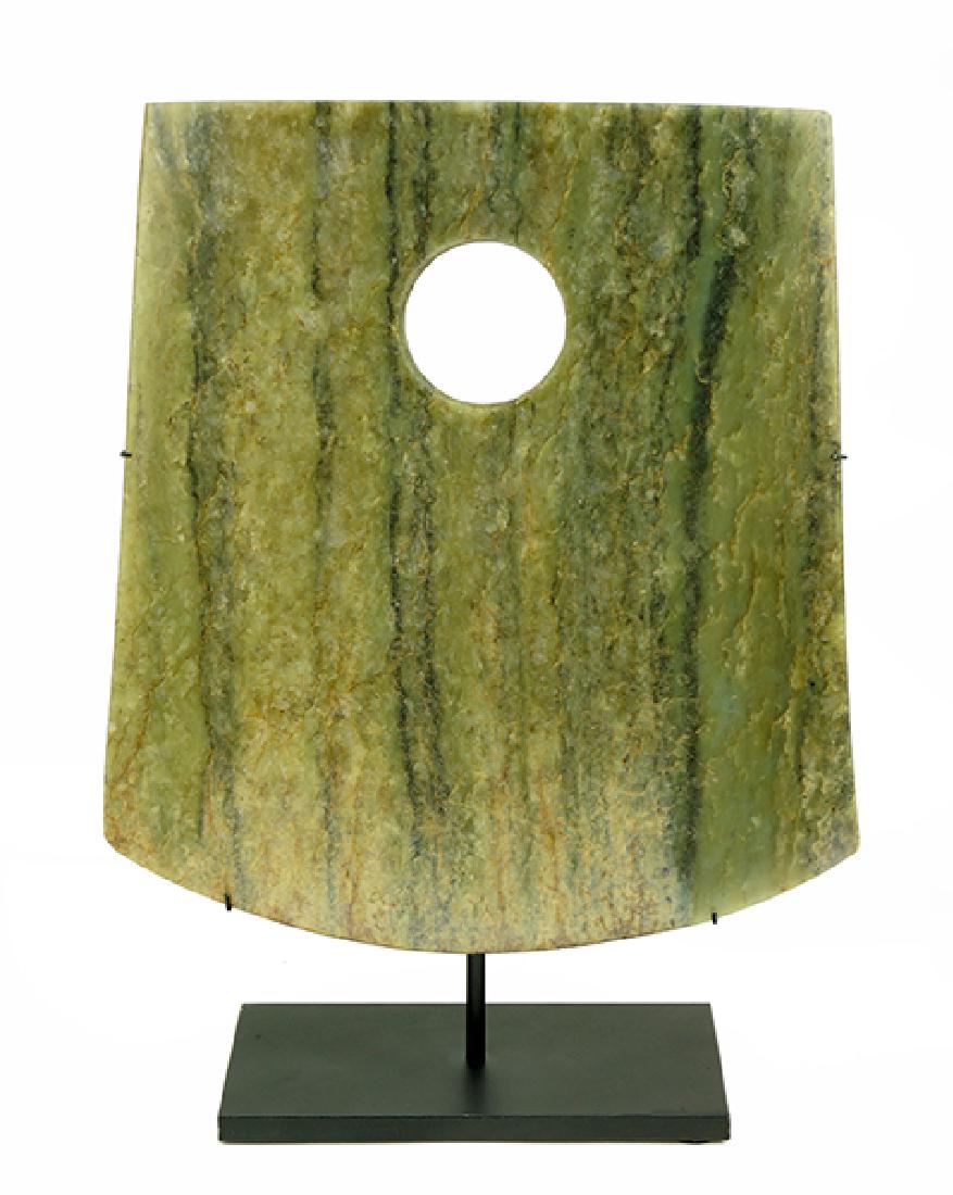 A Chinese Jade Yue Axe. (1 of 1)