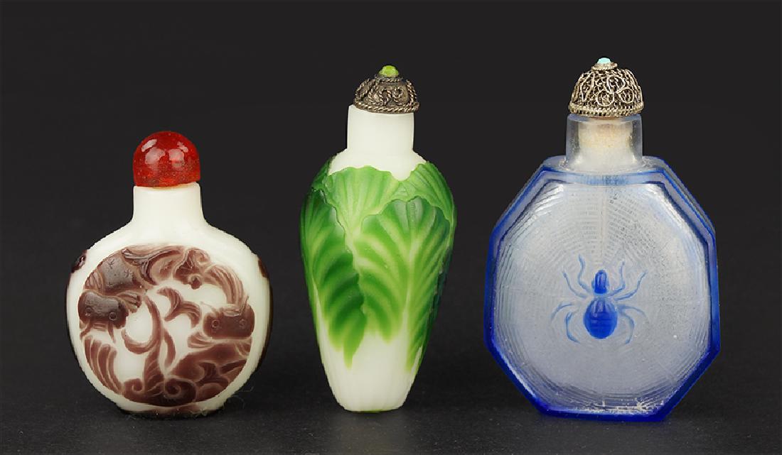 Two Peking Glass Snuff Bottles. (1 of 1)