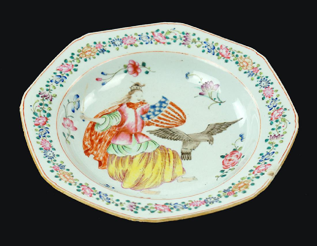 A Chinese Export Porcelain Dish. (1 of 1)