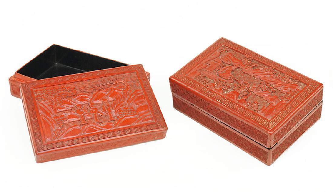 Two Cinnabar Boxes. (1 of 1)