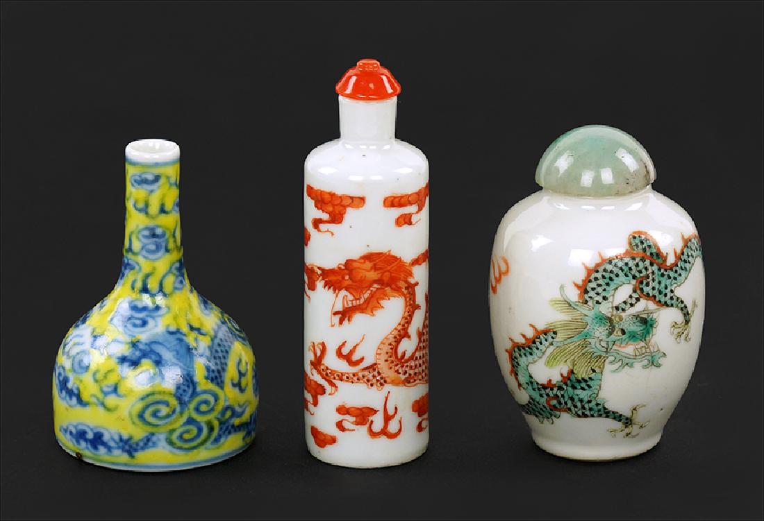 Two Chinese Porcelain Snuff Bottles. (1 of 4)
