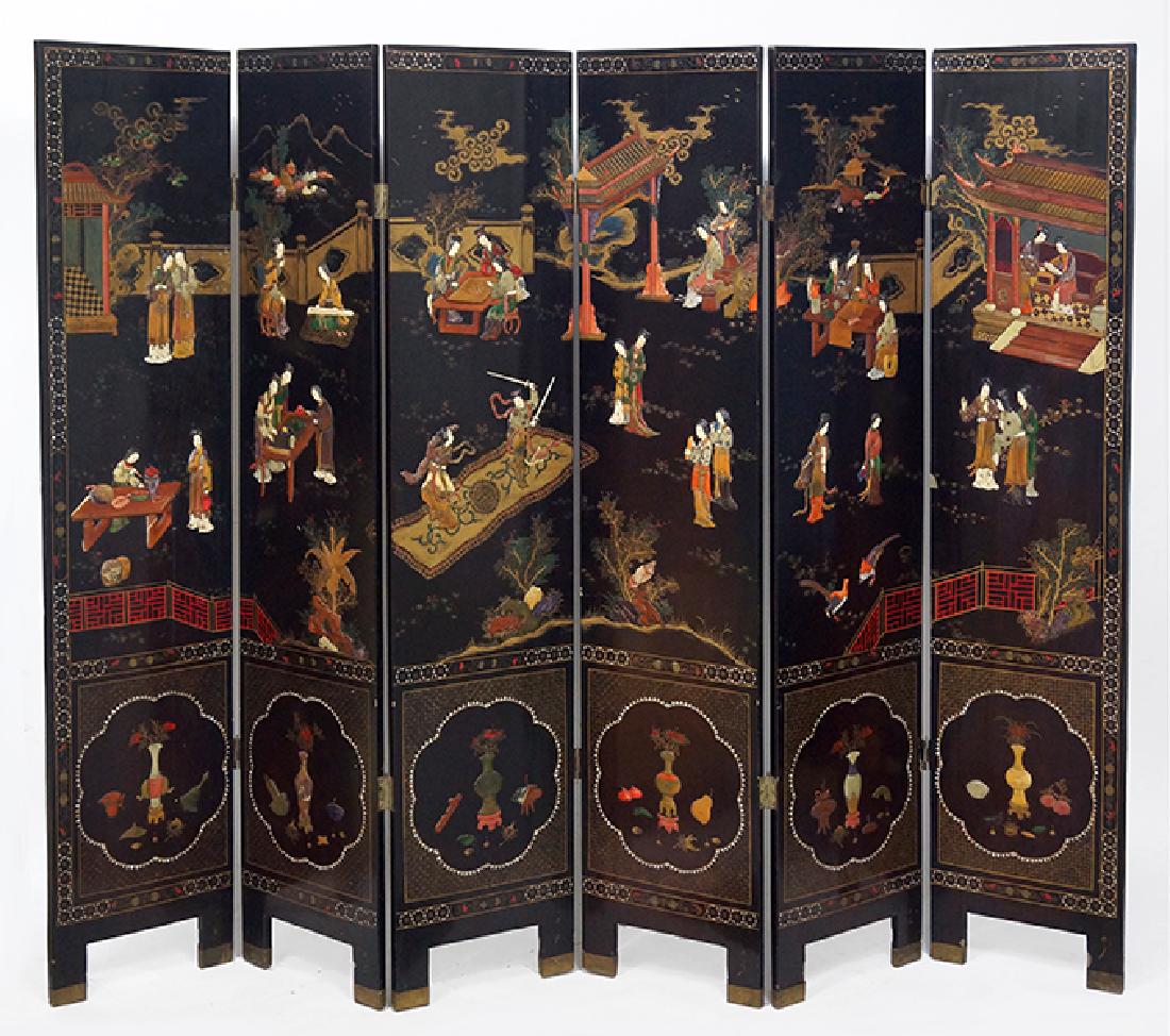 A Chinese Six-Panel Screen. (1 of 1)