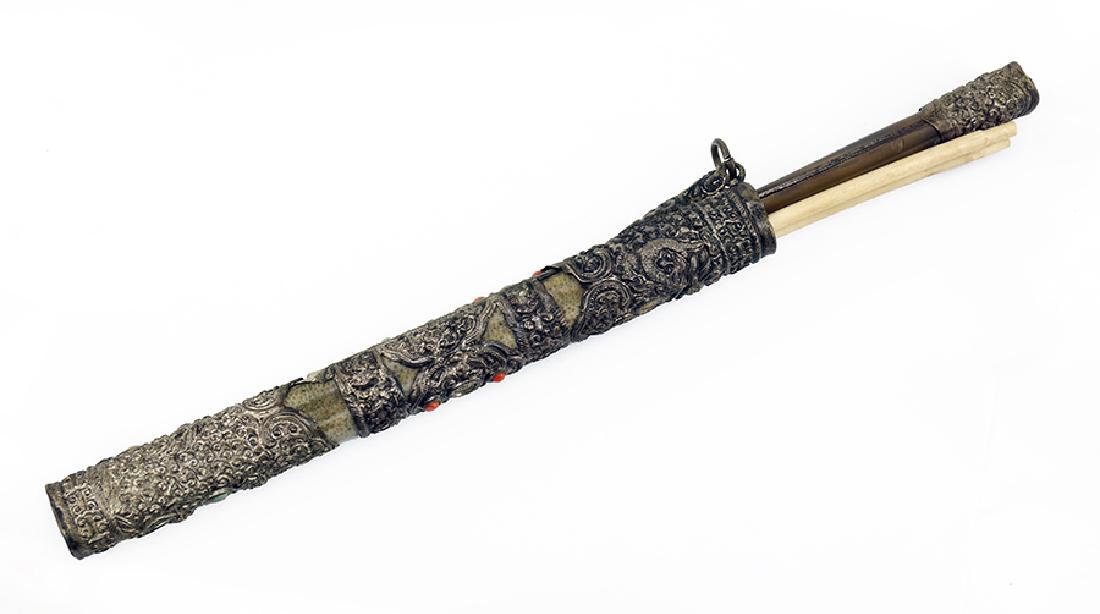 A Chinese Chopstick and Knife Traveling Set. (1 of 1)