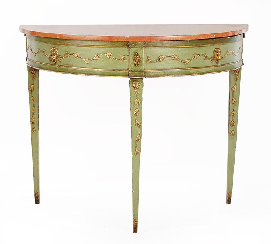 An Adam Style Console Table. (1 of 5)