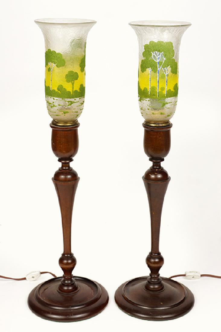 A Pair Of Pairpoint Lamps. (1 of 1)