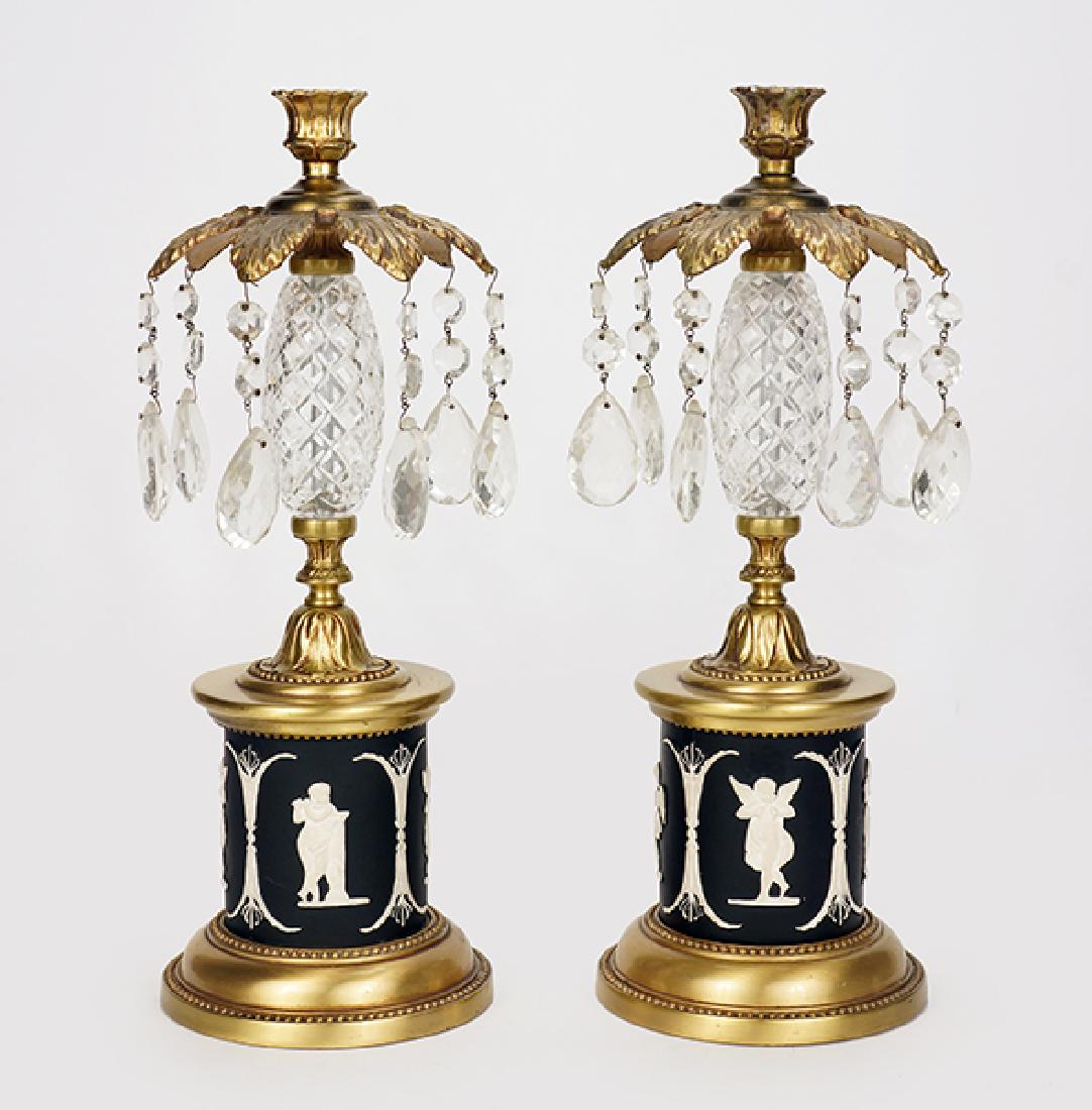 A Pair of Girandole Candlesticks. (1 of 1)