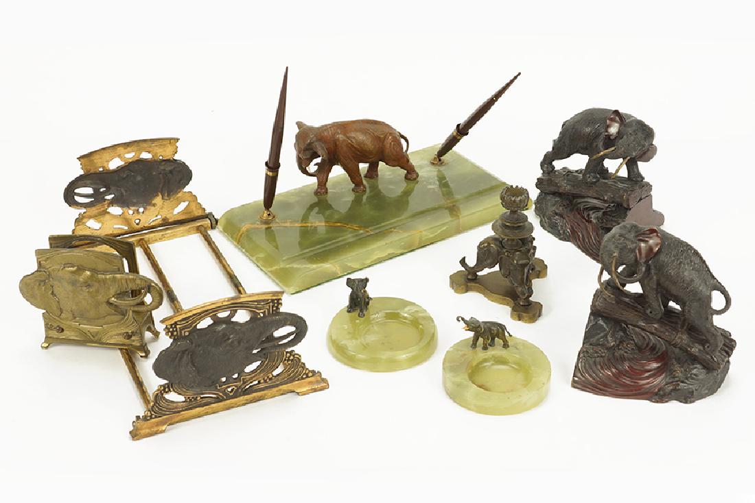 A Collection of Elephant Themed Desk Accessories. (1 of 1)