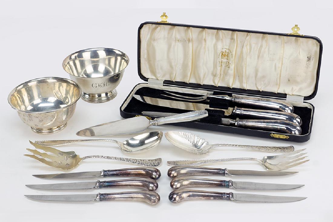 Two Sterling Silver Revere Style Bowls. (1 of 1)