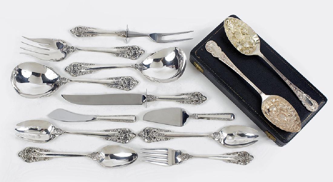 A Collection of Wallace Sterling Silver Serving Pieces. (1 of 1)