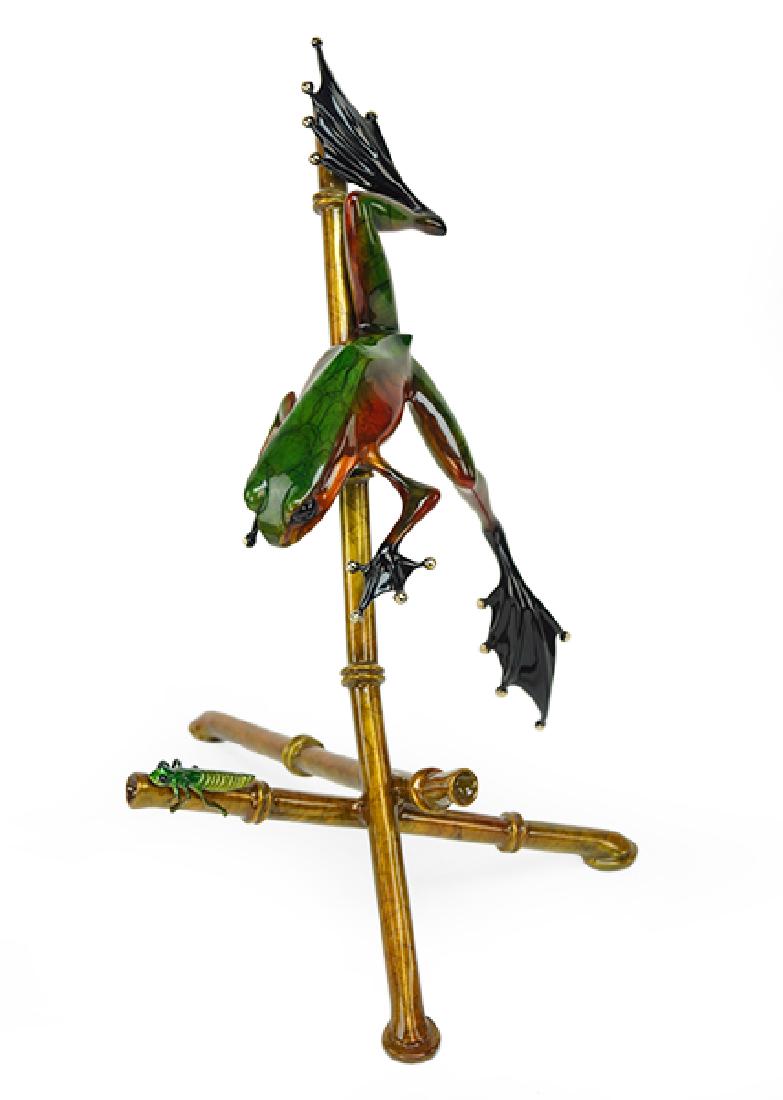 Tim Cotterill (British, 1950) Frog On Bamboo. (1 of 1)