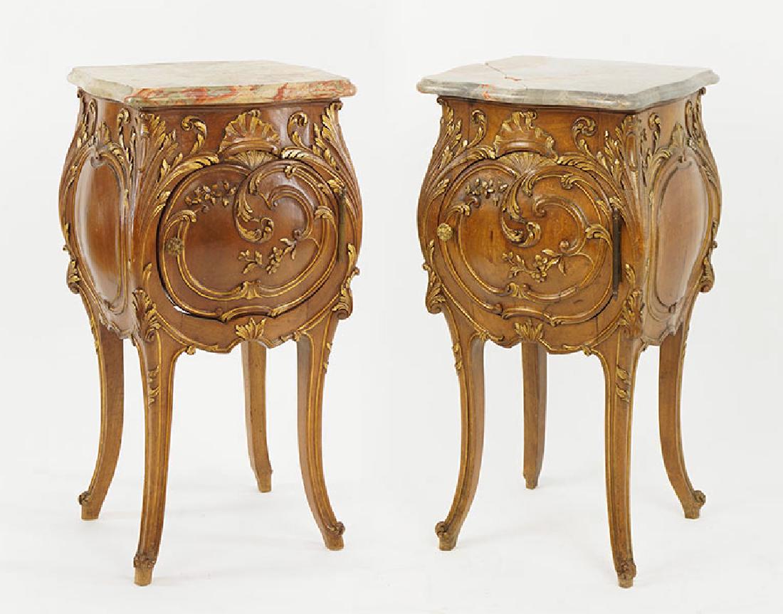 A Pair of Walnut Humidor Tables. (1 of 3)