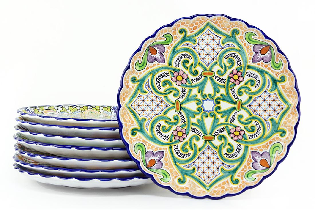 A Set of Eight Mexican Plates. (1 of 1)