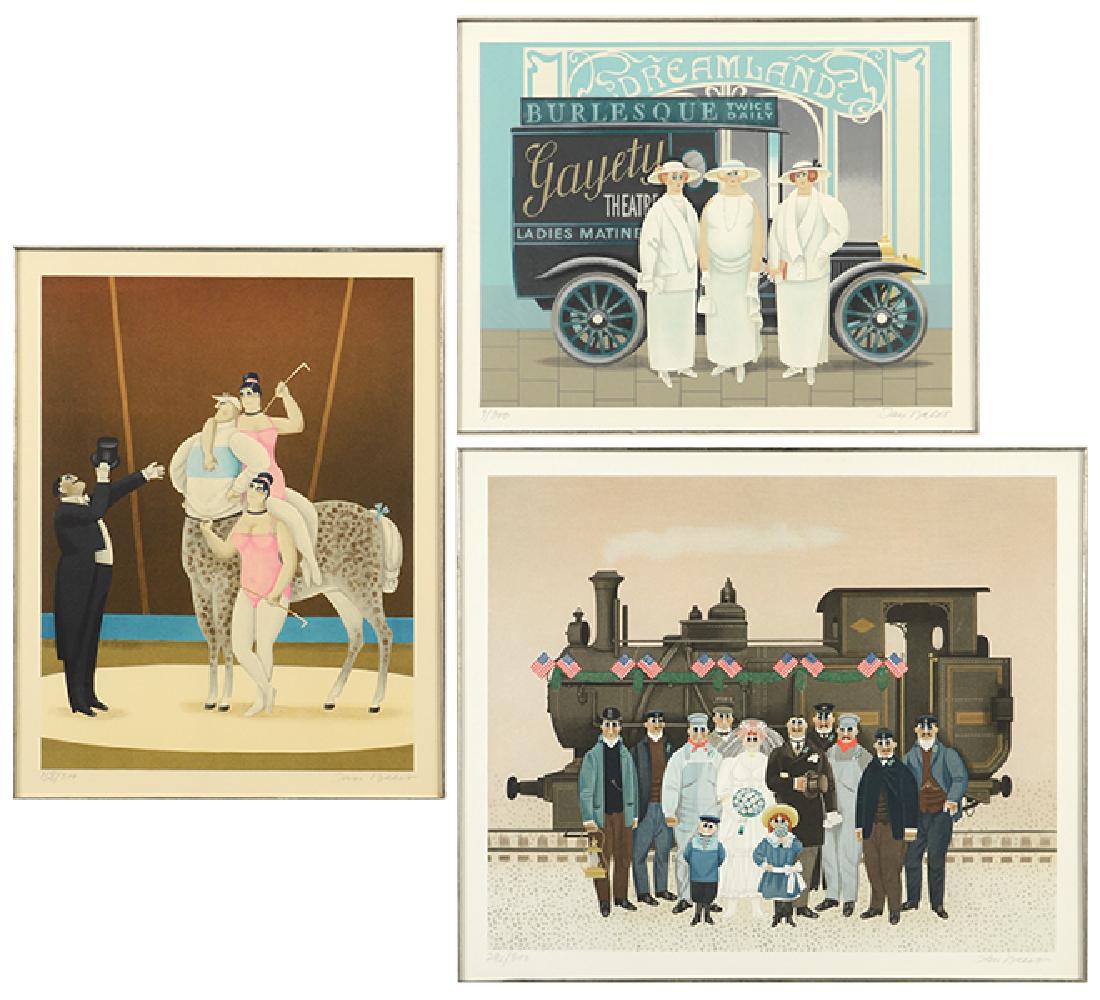 Jan Balet (German-American, 1913-2009) Three Color (1 of 2)