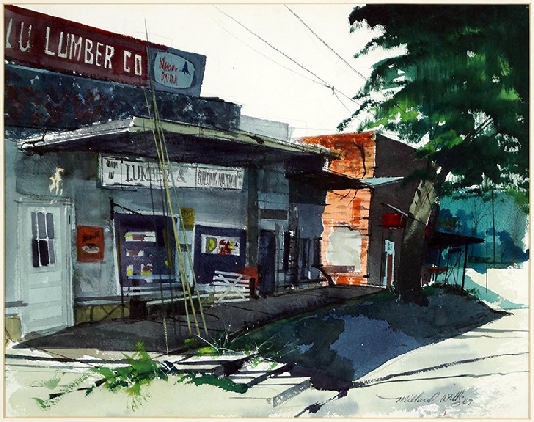 Millard Wells (American, 20th Century) Small Town (1 of 2)