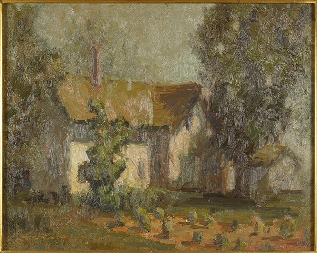 C. Stuart (American, 20th Century) House Among Trees. (1 of 2)