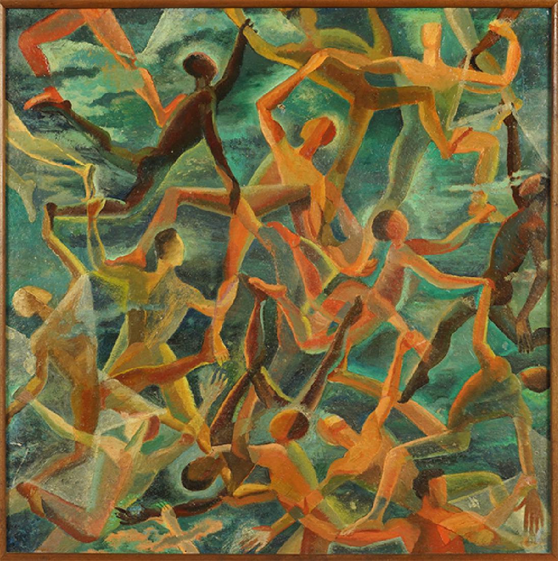 Lucile K. Williams (American, 20th Century) Acrobats. (1 of 2)