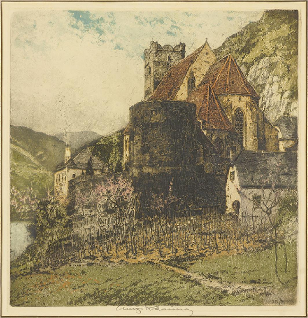 Luigi Kasimir (Austrian, 1881-1962) St. Michael on the (1 of 2)