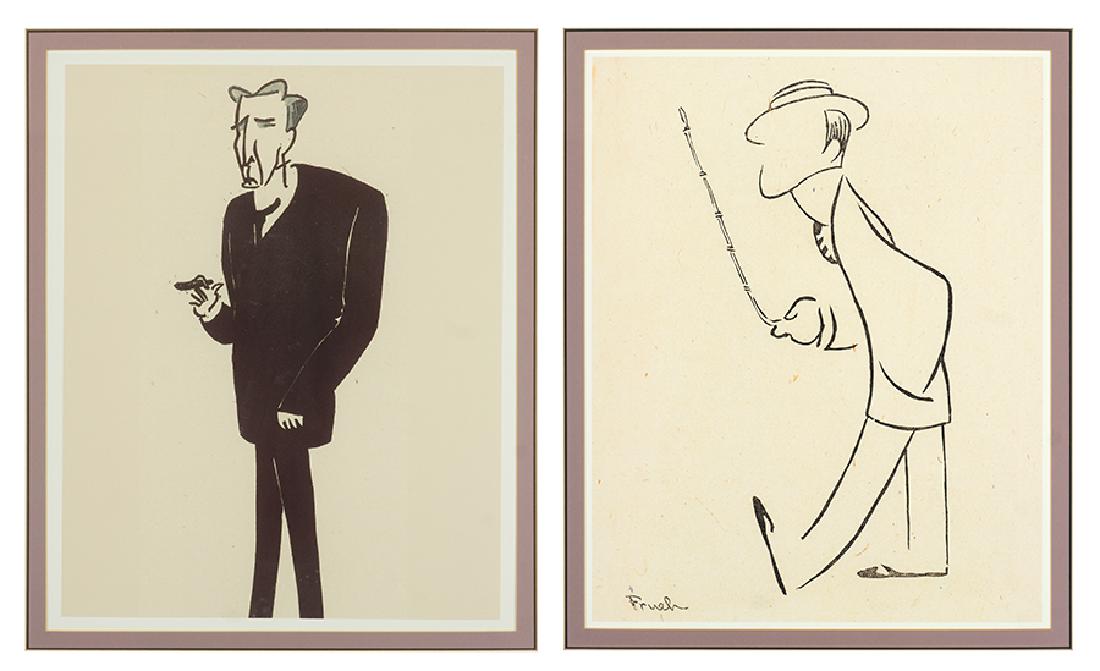 After Alfred Frueh (American, 1880 - 1968) Two Men. (1 of 1)