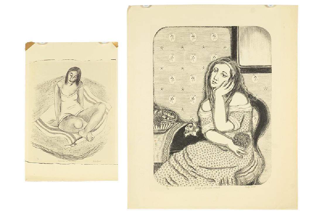 Fritzi Brod (American, 1900-1952) Young Girl with (1 of 3)