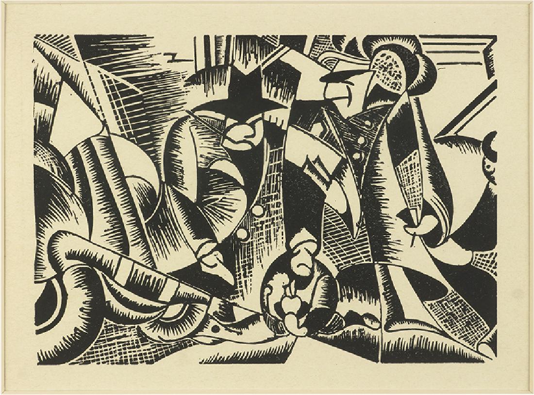 Joseph Alderkauski (American, B. 1918) Street Crime. (1 of 1)