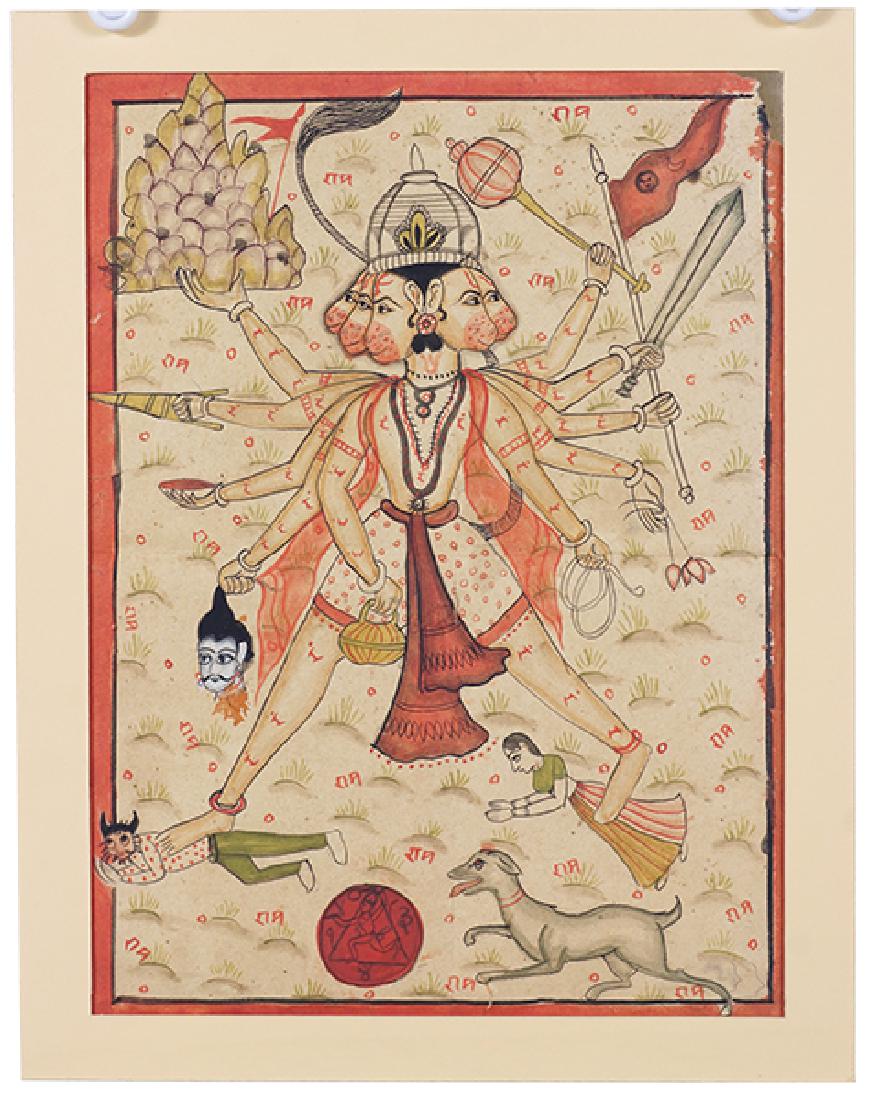 Indian School (19th-20th Century) Monkey God. (1 of 1)