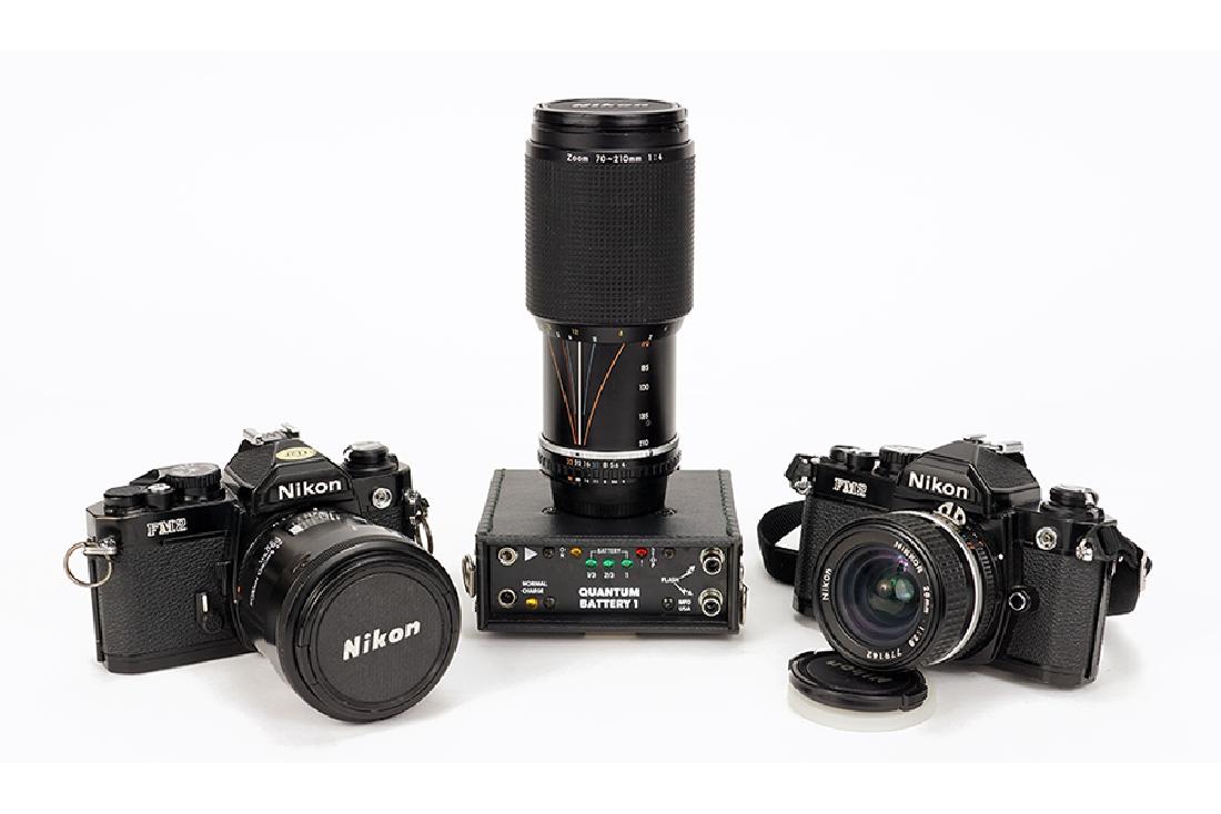 A Collection Of Nikon Cameras And Accessories. (1 of 1)