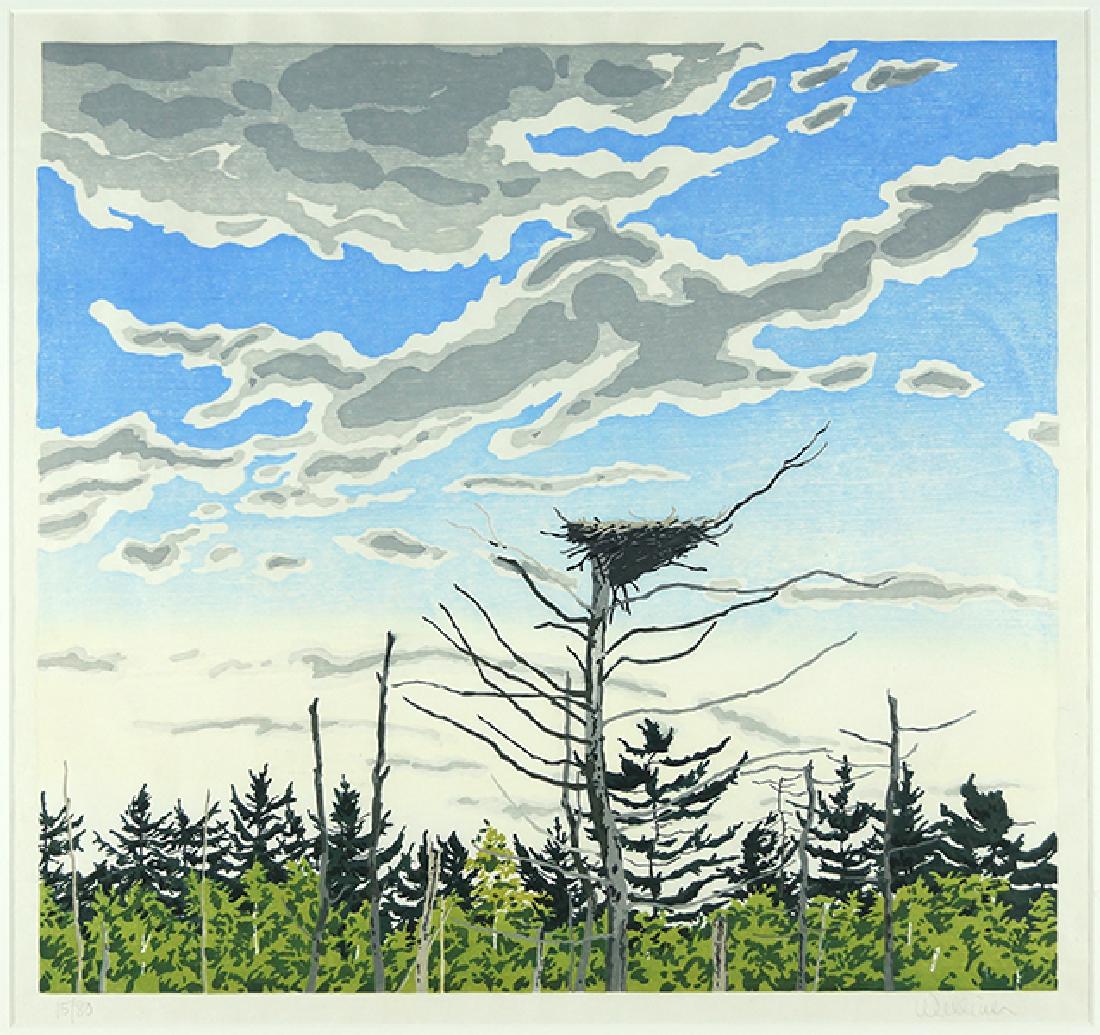 Neil Welliver (American, 1929-2005) Osprey's Nest. (1 of 7)