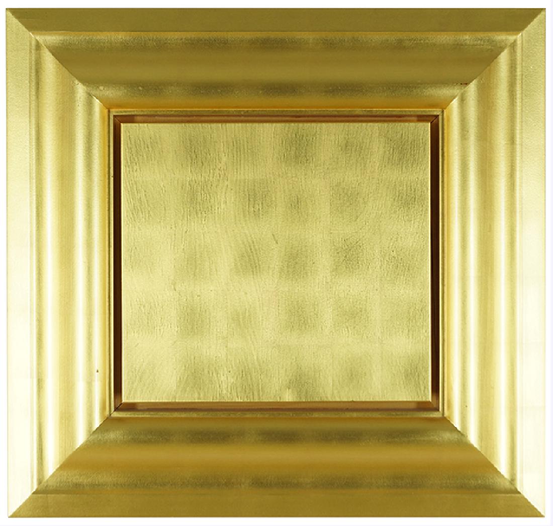 Christian Eckart (American, B. 1959) Detail Painting: Christian Eckart (American, B. 1959) Detail Painting #528. Gold leaf on wood, signed en verso, titled, dated 1988, and dedicated 'For Rhona with Love'. Provenance: Rhona Hofman Gallery, Chicago Overal