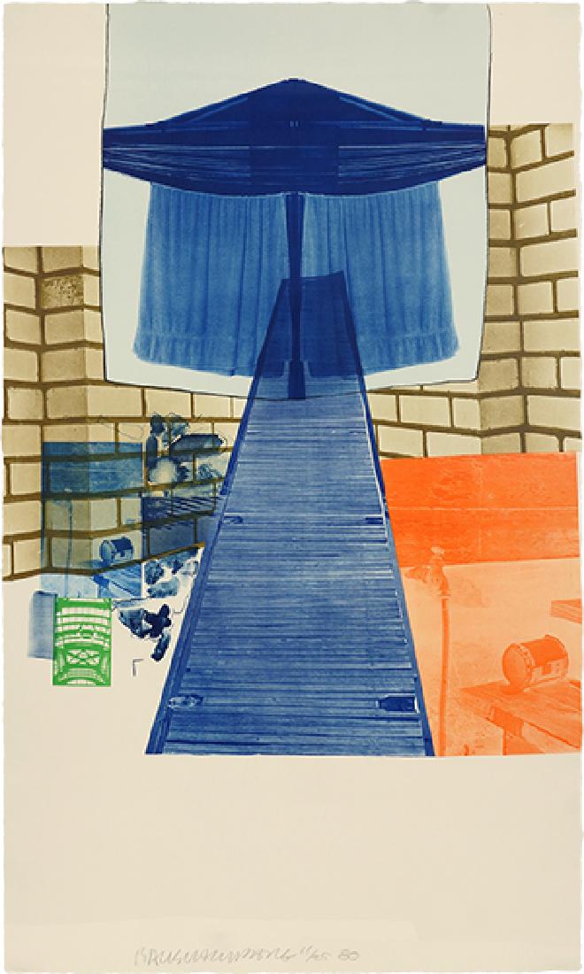 Robert Rauschenberg (American, 1925-2008) Glacial Decoy (1 of 3)