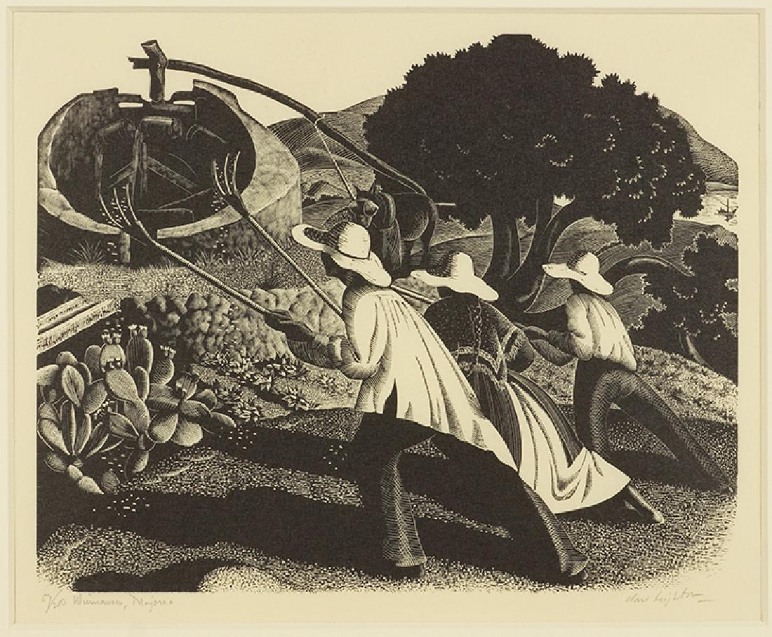 Clare Leighton (British-American, 1898-1989) Winnowers, (1 of 8)