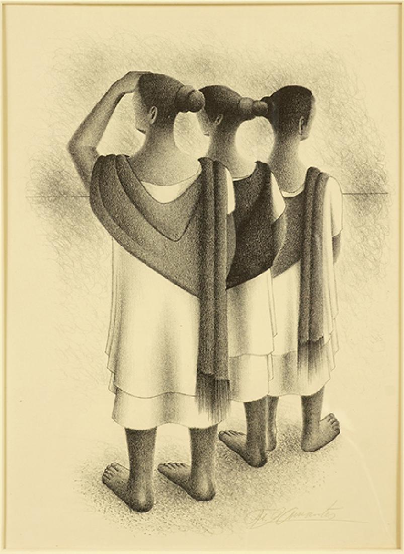 Francisco Dosamantes (Mexican, 1911-1986) Mayan Trio. (1 of 1)