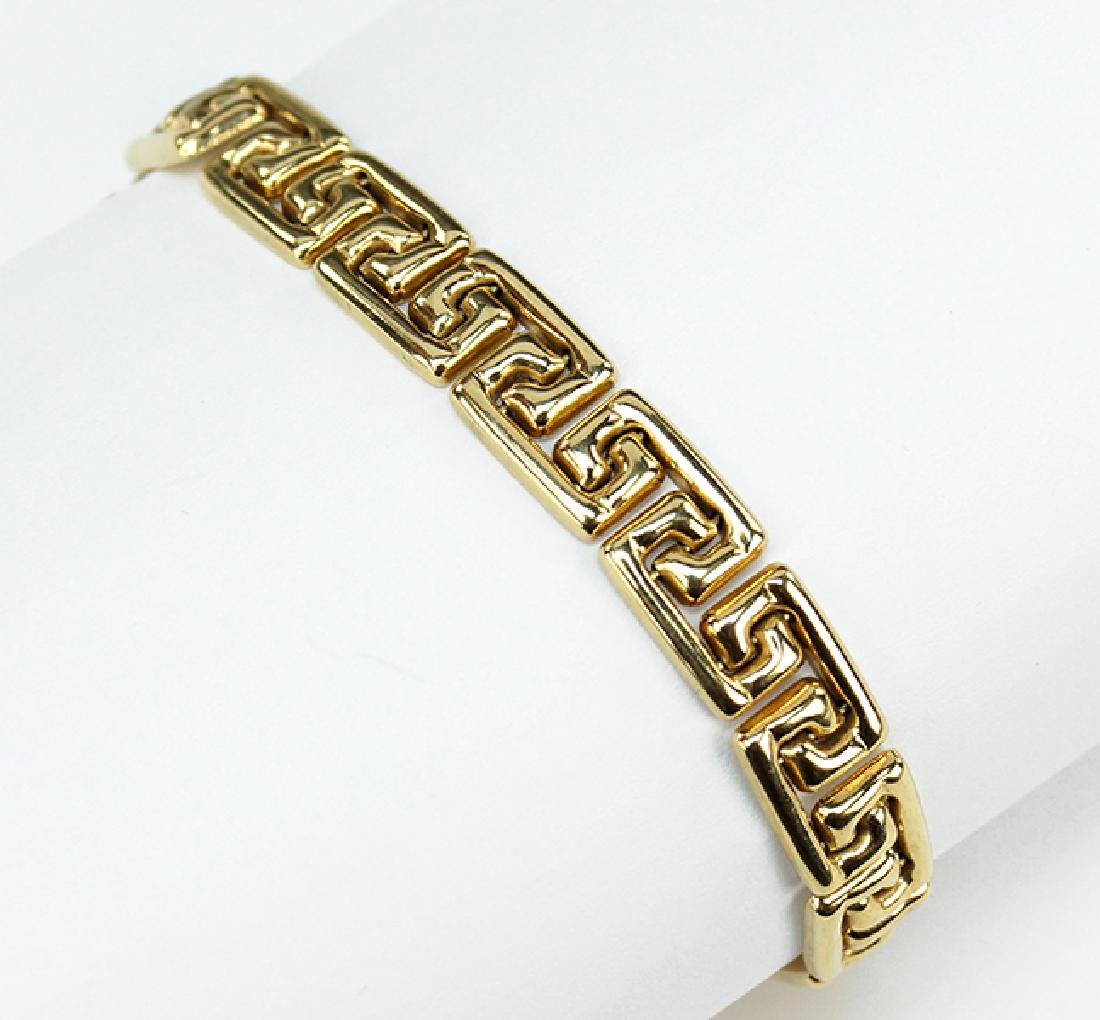 A 14 Karat Yellow Gold Bracelet. (1 of 2)