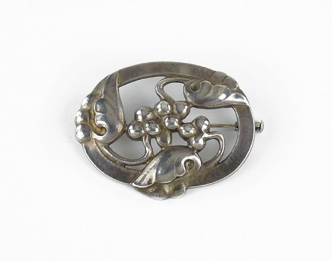A Georg Jensen Sterling Silver Brooch. (1 of 1)