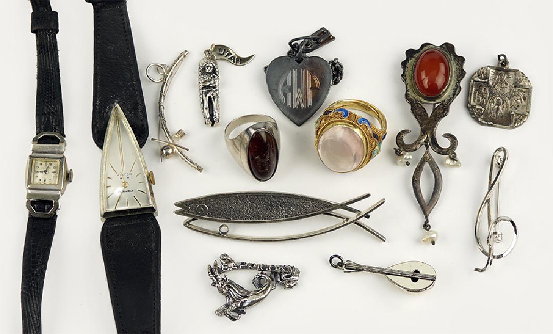 A Collection of Sterling Silver Jewelry. (1 of 1)