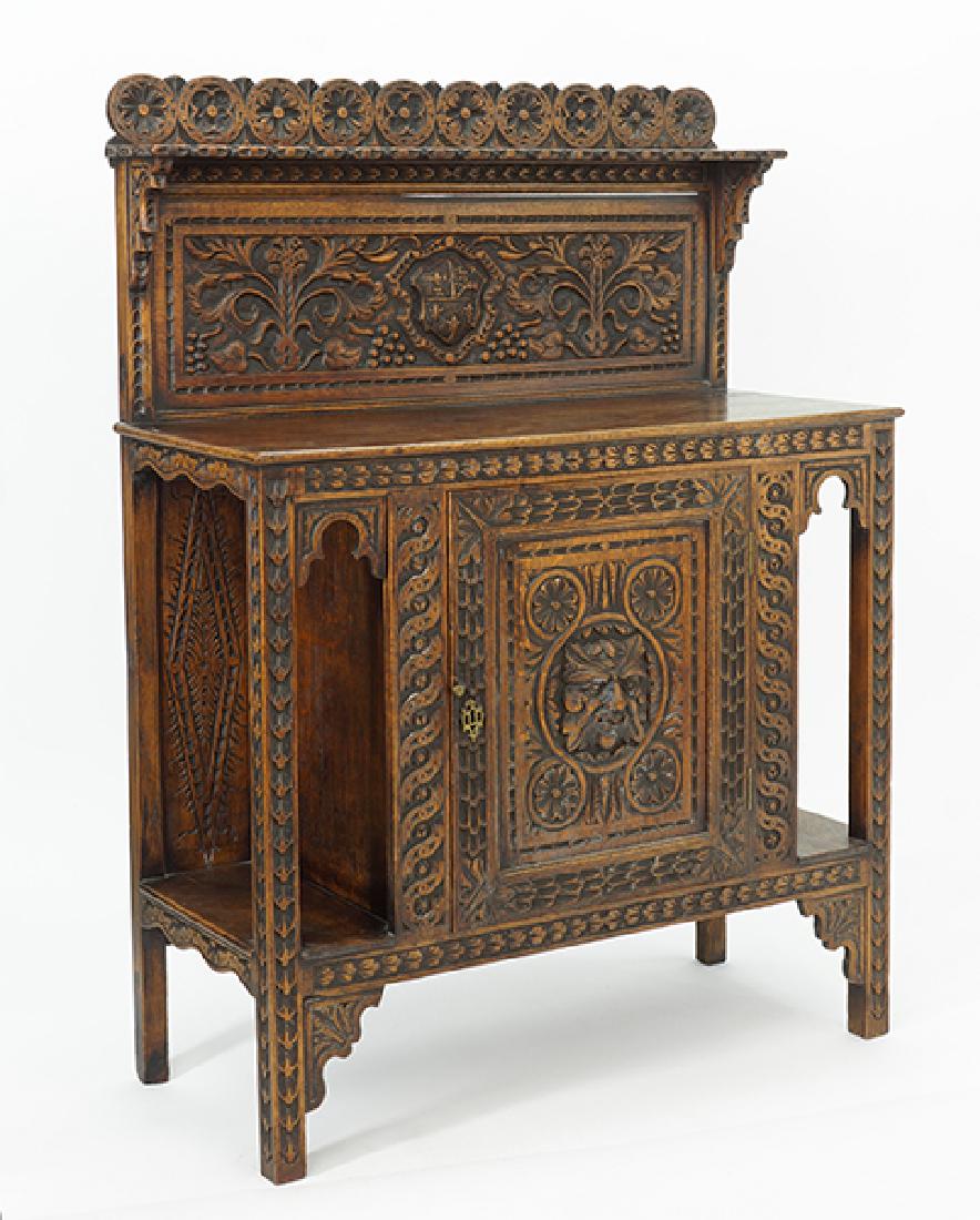 A 19th Century English Oak Buffet. (1 of 1)